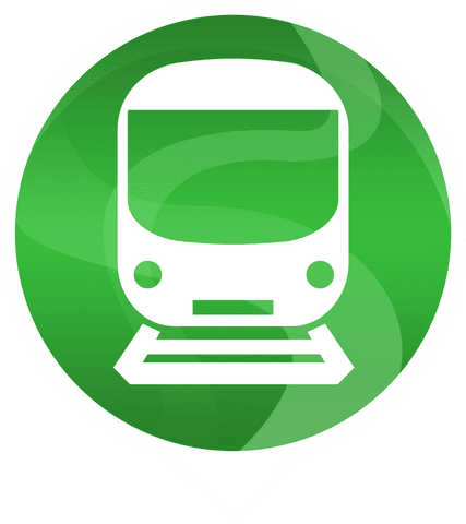 green tram symbol icon on transparent background for transportation apps - Download Free Stock Videos Pikwizard.com
