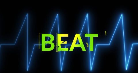 Vibrant Music Beat with Heart Rate Visuals for Clubbing Events - Download Free Stock Images Pikwizard.com