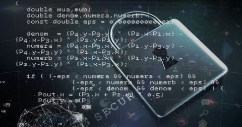 Digital Padlock Representing Cybersecurity and Data Protection Concept