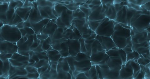 Abstract 3D Blue Liquid Flow in Mesmerizing Seamless Motion