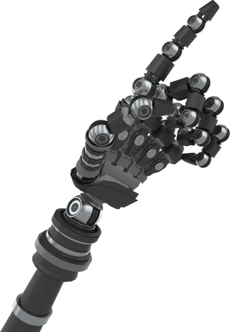 Transparent Robotic Arm Gesture with Futuristic Mechanics - Download Free Stock Videos Pikwizard.com