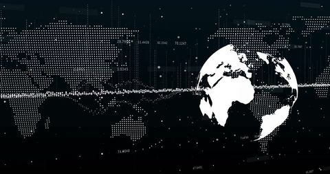 Digital Financial Analytics World Map and Globe Concept - Download Free Stock Images Pikwizard.com