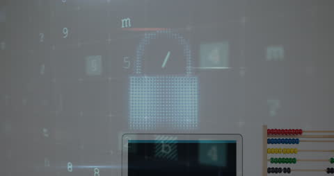 Abstract Data Visualization with Security Elements Overlay