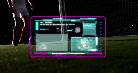 augmented reality soccer analysis on green soccer field - Download Free Stock Images Pikwizard.com