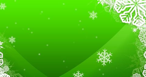 Snowflakes on Vibrant Green Celebrating Holiday Season - Download Free Stock Images Pikwizard.com