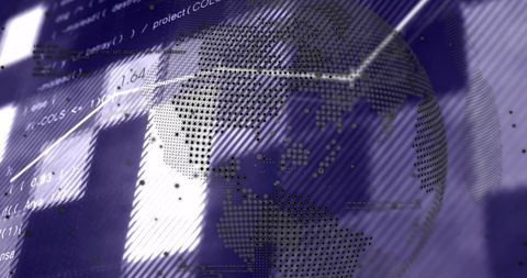 Global Data Visualization with Technological Flow and Depth - Download Free Stock Images Pikwizard.com