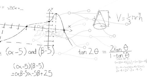 Mathematical Analysis and Graph Visualization on White Background - Download Free Stock Images Pikwizard.com