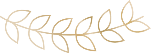 Elegant golden leaf branch on transparent background for design use