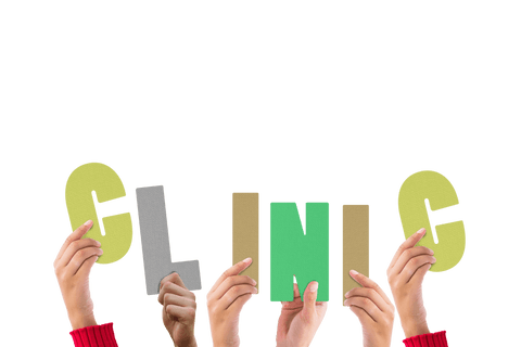 Hands Holding Letters forming Clinic on Transparent Background - Download Free Stock Videos Pikwizard.com