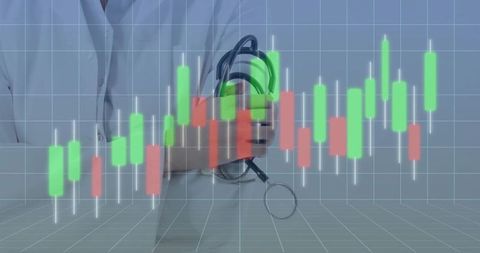 Healthcare Technology with Financial Analytics Concept