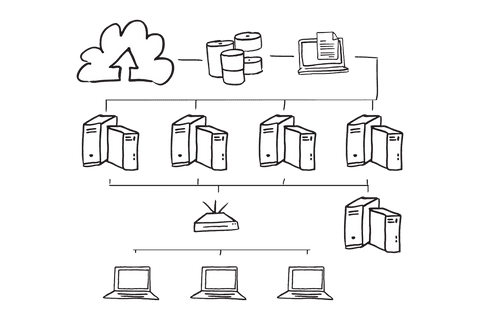 Transparent Digital Cloud Connectivity with Network Icons - Download Free Stock Videos Pikwizard.com