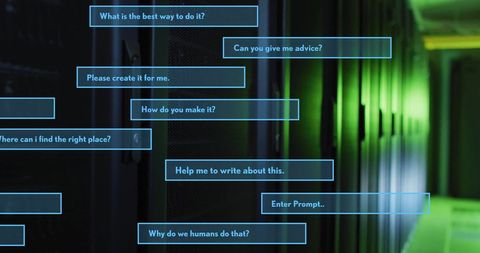 AI Data Processing with Server Interface Design Concept - Download Free Stock Images Pikwizard.com