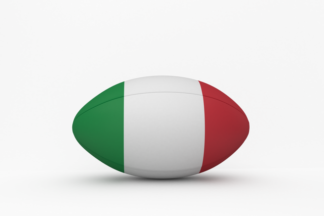 Transparent Rugby Ball with Italian Flag Colors Design - Download Free Stock Videos Pikwizard.com