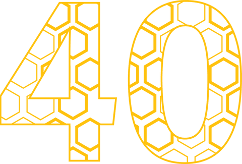 transparent honeycomb patterned number 40 illustration - Download Free Stock Videos Pikwizard.com