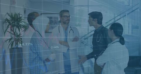 Diverse Medical Team Analyzing Global Financial Data in Hospital - Download Free Stock Images Pikwizard.com