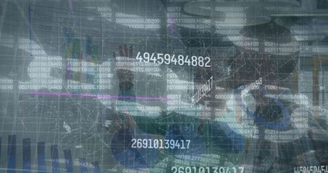 Global Business Innovation with Digital Interface and Diverse Teamwork - Download Free Stock Images Pikwizard.com