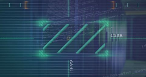Futuristic Data Processing Interface Over Server Technology - Download Free Stock Images Pikwizard.com