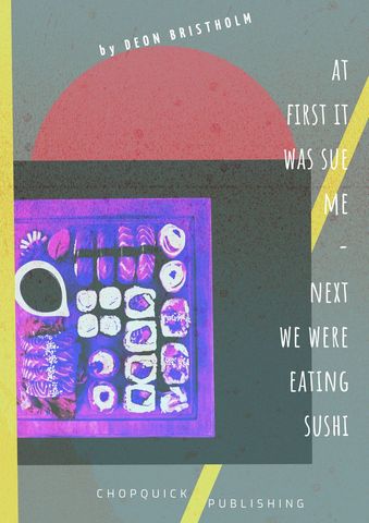 whimsical sushi-titled book cover design - Download Free Stock Templates Pikwizard.com