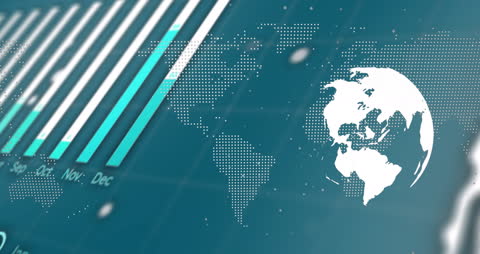 Global Data Analytics with Digital Graph and World Map