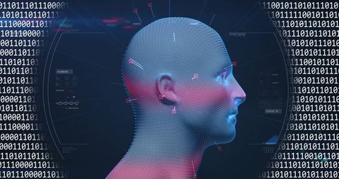 Futuristic Digital Human and Data Interaction Concept - Download Free Stock Images Pikwizard.com