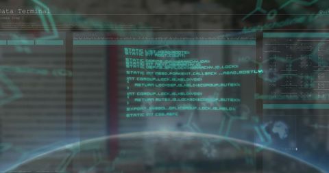 Digital Data Processing with Global Interface Display - Download Free Stock Images Pikwizard.com