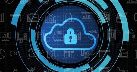 Cloud Security Technology with Digital Interface Concept - Download Free Stock Images Pikwizard.com