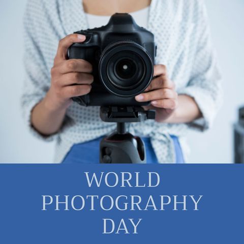 Celebrating World Photography Day with Professional Photographer - Download Free Stock Templates Pikwizard.com