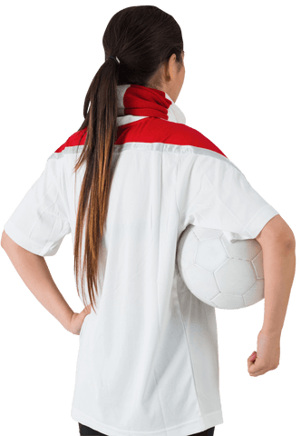 Transparent Football Fan with Ball and White Apparel