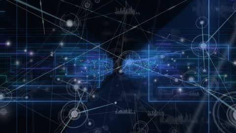 Digital Networks Animation with Connection and Data Dynamics