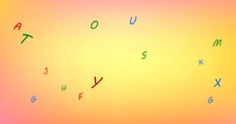 Vibrant Alphabet Letters on Colorful Background - Download Free Stock Images Pikwizard.com
