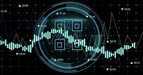 Digital Data Analysis and Cyber Security Concept Background