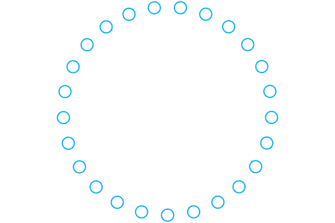 transparent circular pattern of small blue circles - Download Free Stock Videos Pikwizard.com