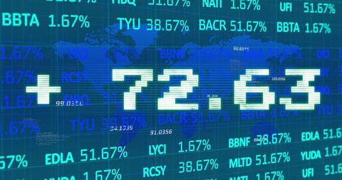Dynamic Stock Market Display with Global Map Background - Download Free Stock Images Pikwizard.com