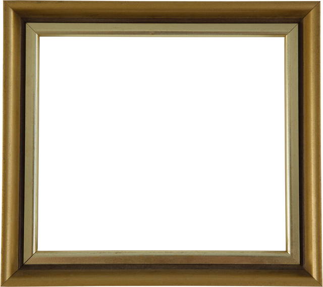 Vintage Golden Frame with Transparent Center Isolated on White Background - Download Free Stock Videos Pikwizard.com