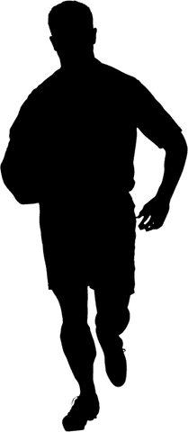 Transparent Silhouette of Running Athlete on White Background - Download Free Stock Videos Pikwizard.com