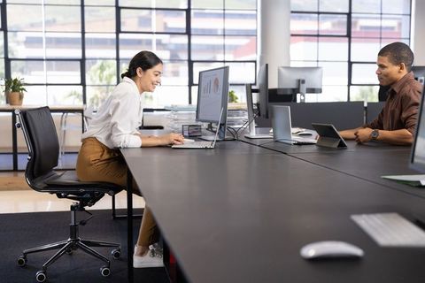 Collaborative Work in Modern Open-Plan Office