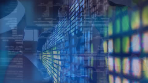 Global Data Processing Visual with Female Athletes