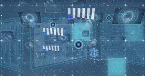 futuristic digital interface with data and graph elements - Download Free Stock Images Pikwizard.com