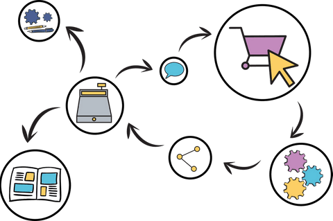 Transparent Ecommerce Process Icons Illustration Vector - Download Free Stock Videos Pikwizard.com