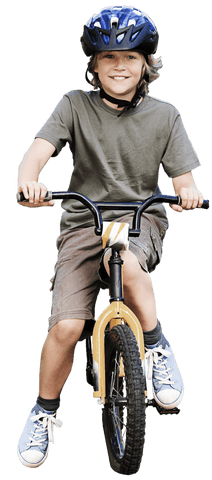 joyful boy riding bike with helmet in transparent background - Download Free Stock Videos Pikwizard.com