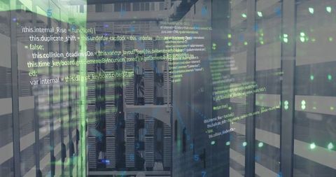 Advanced Data Center Networking with Code Overlay and Servers - Download Free Stock Images Pikwizard.com