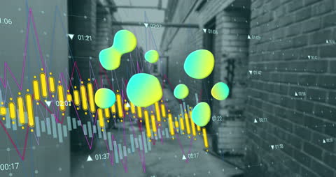 Digital Financial Graphs in Abstract Urban Corridor