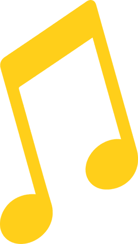 yellow eighth note on transparent background for music design - Download Free Stock Videos Pikwizard.com