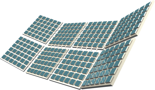 Transparent Photovoltaic Panels Illustration Isolated on Background - Download Free Stock Videos Pikwizard.com