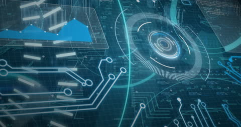 Futuristic Interface with Digital Globe and Connections