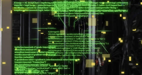 Futuristic Digital Coding and Circuit Board Animation