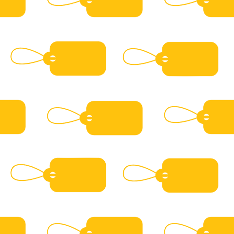 Yellow Tag Pattern with Transparent Background Vector Design - Download Free Stock Videos Pikwizard.com
