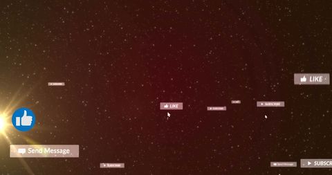 Social Media Interaction in a Cosmic Setting - Download Free Stock Images Pikwizard.com