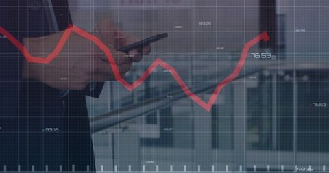 Businessman Using Smartphone to Analyze Stock Market Trends - Download Free Stock Images Pikwizard.com