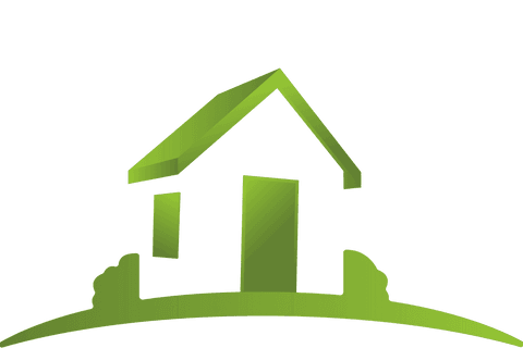 Bold depiction of a green house symbol on clear, transparent background. Perfect for architecture firms, sustainable building companies, or real estate agents focusing on eco-friendly properties. Use in marketing materials, business cards, or website banners related to environmental construction.